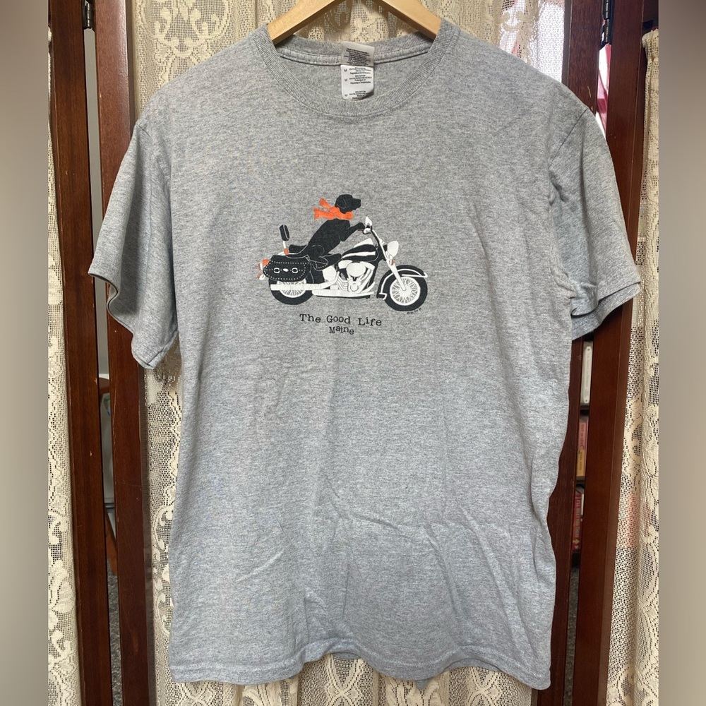 Gray The Good Life Maine T-Shirt
